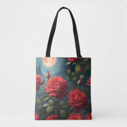 Tote Bag Roses Rouges 