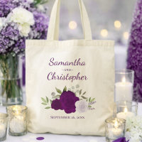 Roses Violettes Boho Noms Élégants des Mariés Mari