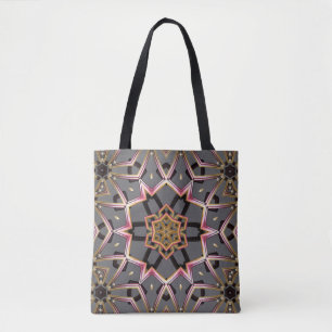 Tote Bag Rosette Dorée