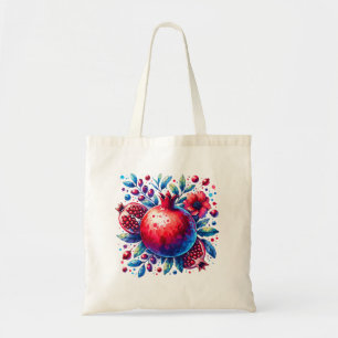 Tote Bag Rosh Hashana Eau couleur grenade