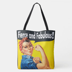 Tote Bag Rosie Le Riveter Fierce et Fabuleux tendance