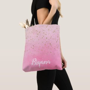 Tote Bag Rosy Rose rose & Parties scintillant or Glam Spark