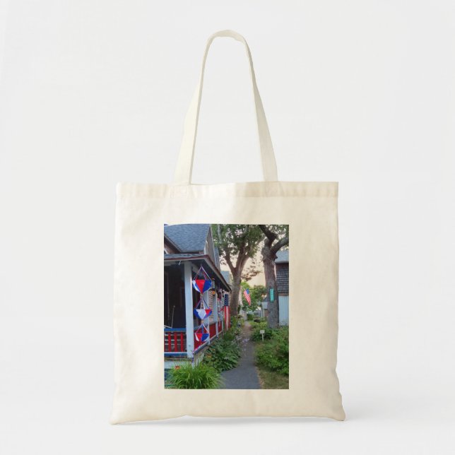 Tote Bag Rouge, Blanc et Bleu - Vignoble de Martha (Devant)