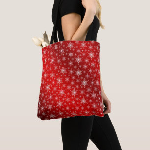 Tote Bag rouge,blanc,étoile, étoiles, Noël + Échantillon, c
