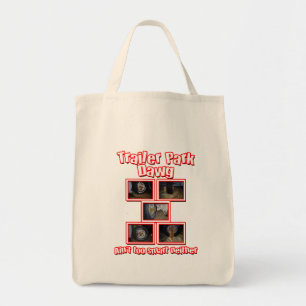Tote Bag Rouge drôle de Dawg de terrain de caravaning