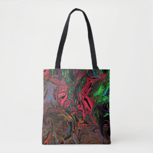 Tote Bag Rouge graffiti liquide