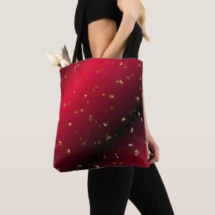 Tote Bag rouge,Noël, vérifications, xmas, brillant, ornemen