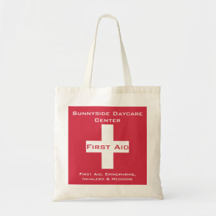 Tote Bag Rouge personnalisé de médecine de kit de premiers