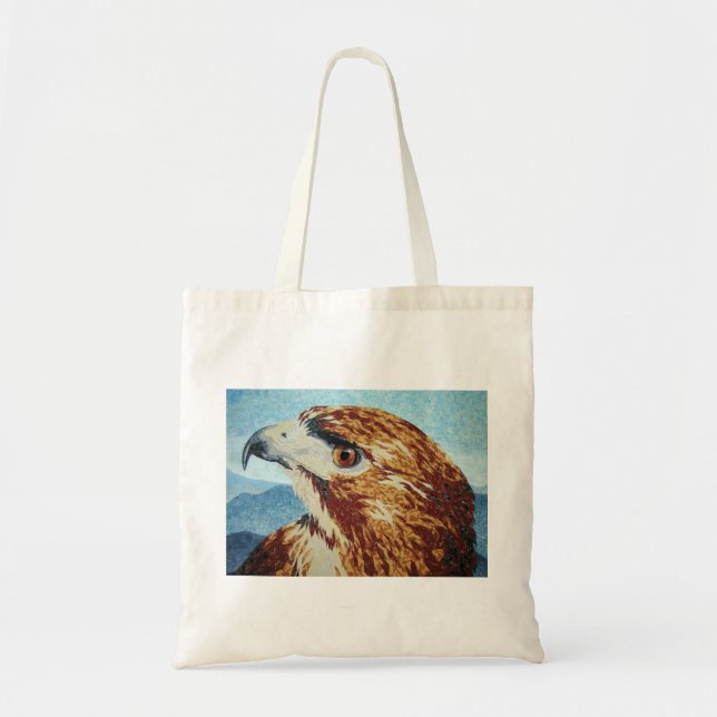 Tote Bag Rouge-queue Hawk textile (Devant)