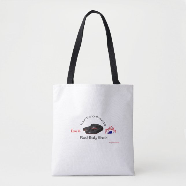 Tote Bag Rouge ventre noir (Devant)
