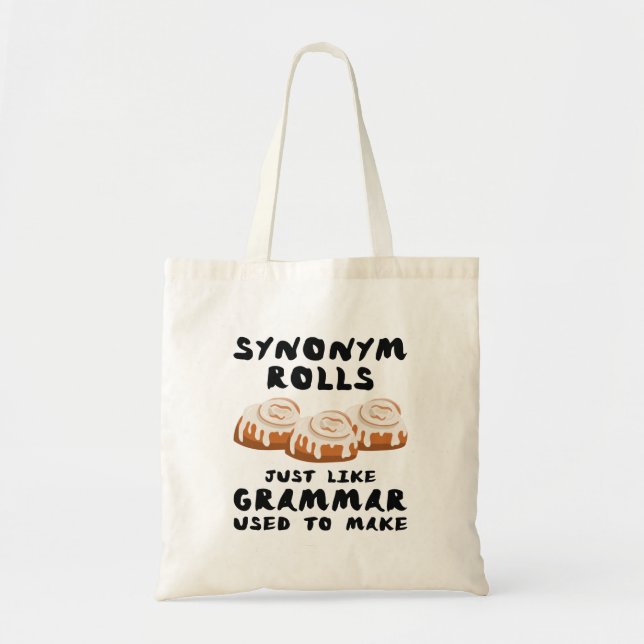 Tote Bag Rouleaux Synonyme (Devant)