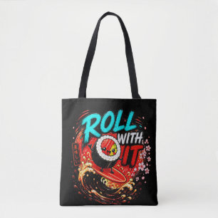 Tote Bag Rouler avec - Design de sushi de surf drôle