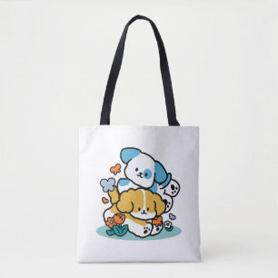 Tote Bag Rouler En Mai Comme De Joyeux Pups - Mignonne Chie
