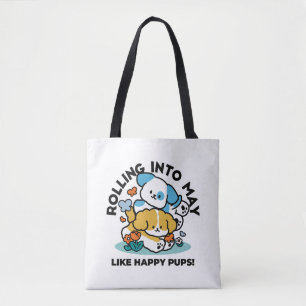 Tote Bag Rouler En Mai Comme De Joyeux Pups - Mignonne Chie