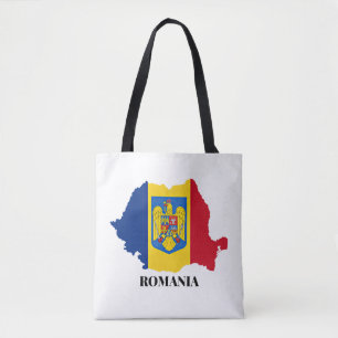 Tote Bag Roumanie Silhouette, étiquetée,