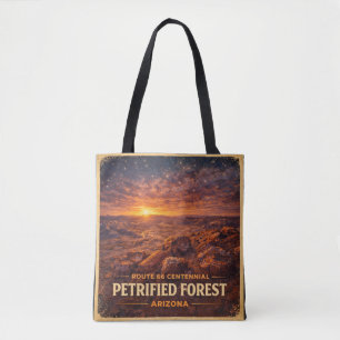 Tote Bag Route 66 Centenaire Forêt Pétrifiée Horizon