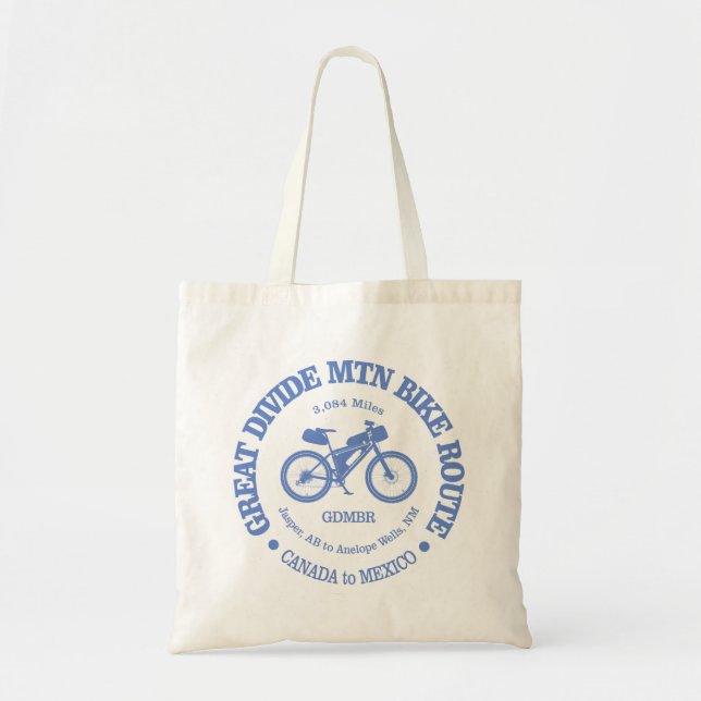 Tote Bag Route des VTT Great Divide (Devant)