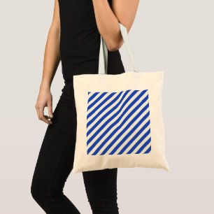 Tote Bag Royal Blue Combination Stripes par Shirley Taylor