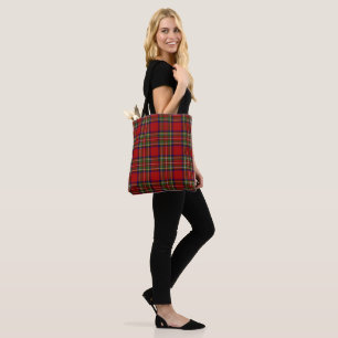 Tote Bag Royal Stewart Tartan Plaid Scottish Motif