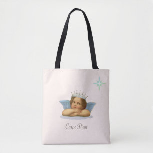 Tote Bag Royal Stylish Raphaël Chérubin sur Ivoire