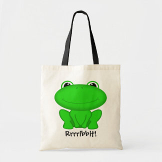 Tote Bag Rrrribbit ! Froggie vert