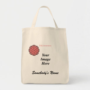 Tote Bag Ruban à fleurs roses par Kenneth Yoncich Modèle