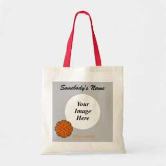 Tote Bag Ruban de fleurs orange Modèle par Kenneth Yoncich