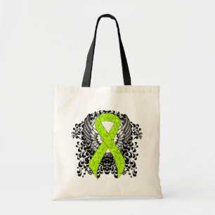 Tote Bag Ruban de sensibilisation au vert de chaux avec ail