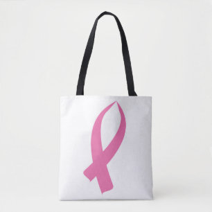 Tote Bag Ruban de sensibilisation (rose)