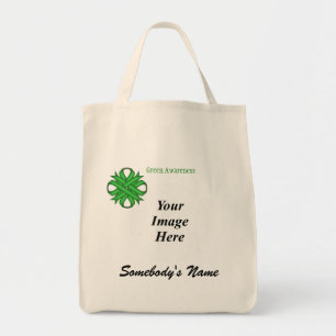 Tote Bag Ruban de trèfle vert par Kenneth Yoncich