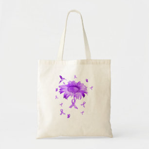 Tote Bag Ruban Violet Daisy Faith - Sensibilisation à l'épi