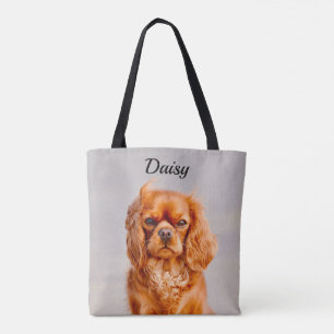 Tote Bag Ruby Cavalier King Charles Spaniel Chien