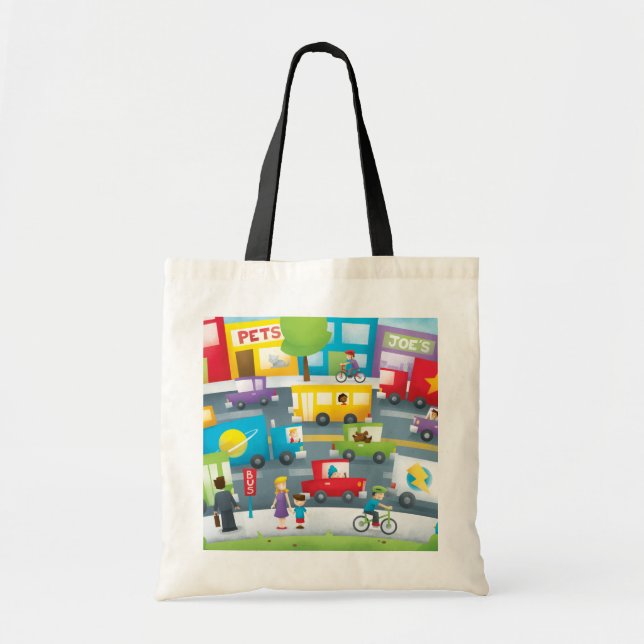 Tote Bag Rue de ville (Devant)