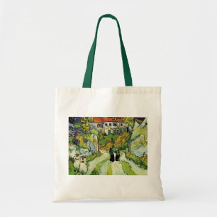 Tote Bag Rue et escaliers du village d'Auvers, Figures