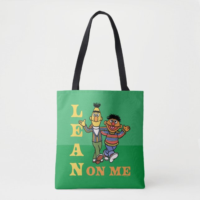 Tote Bag Rue Sésame | Bert & Ernie Lean sur moi (Devant)