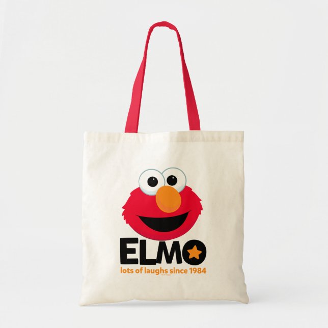 Tote Bag Rue Sésame | Elmo Beaucoup de rires depuis 1984 (Devant)