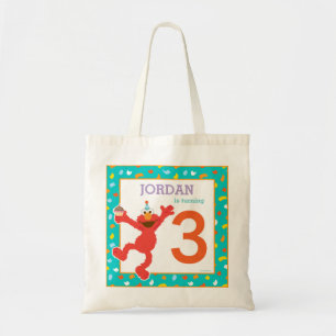 Tote Bag Rue Sésame   Elmo - Cupcake & Confetti Anniversair