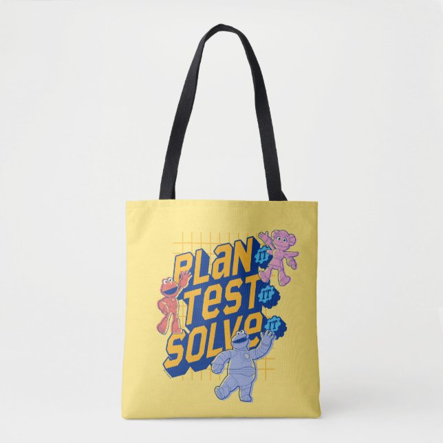 Tote Bag Rue Sésame | Méca Builders Plan Test Solve (Devant)
