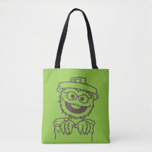 Tote Bag Rue Sésame   Oscar the Grouch Bright