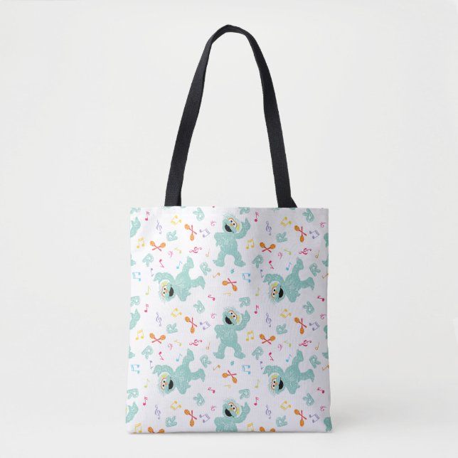 Tote Bag Rue Sésame | Rosita Music Scribble Motif (Devant)