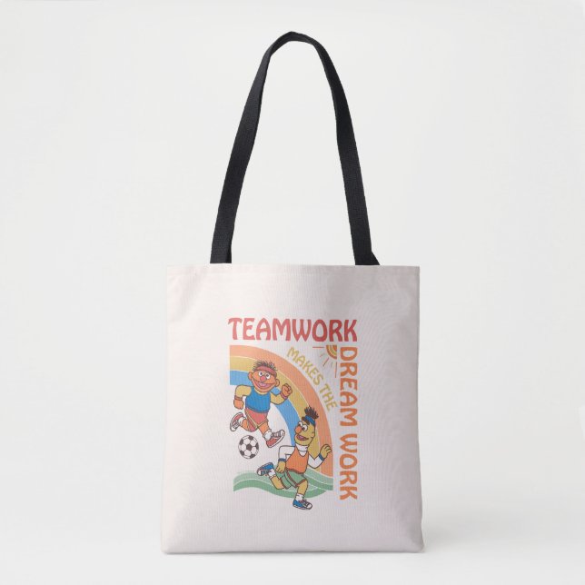 Tote Bag Rue Sésame | Travail d'équipe Ernie & Bert (Devant)