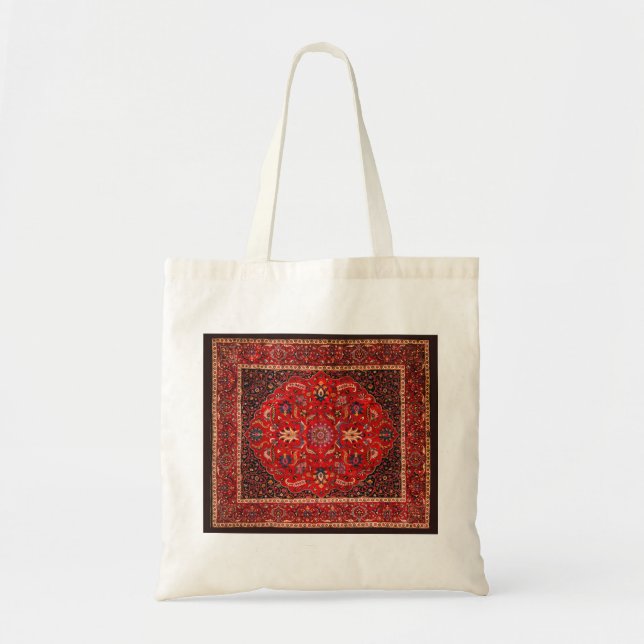 Tote Bag Rug perse rouge de Mashhad (Devant)