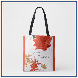 Tote Bag Russe Orange et Gold donnent merci