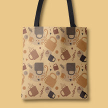 Rustic Coffee Love - Mug and Heart Motif
