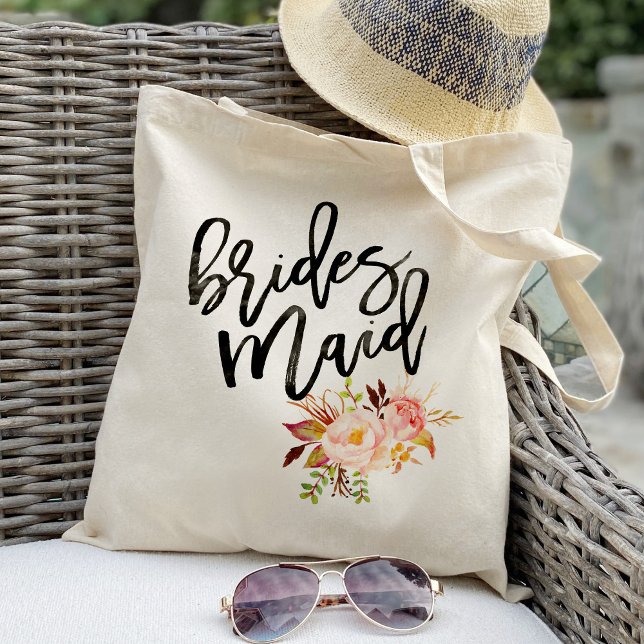 Tote Bag Rustic Peony fleurs bridesmaid faveurs (Créateur téléchargé)