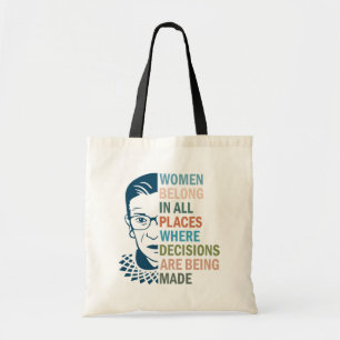 Tote Bag Ruth Bader Ginsburg, Femmes dans tous les lieux