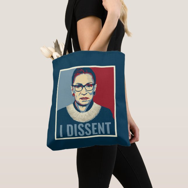 Tote Bag Ruth Bader Ginsburg I dissidence Pop-Art (De près)