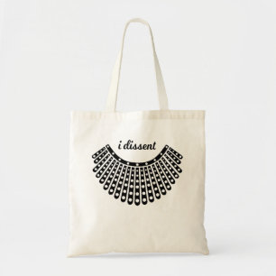 Tote Bag Ruth Bader Ginsburg, Notorious RBG, I Dissent RBG