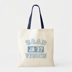 Tote Bag Saab Viggen - BLEU