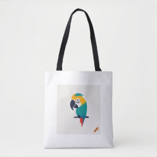 Tote Bag "Sac de conception minimaliste de logo de perroque